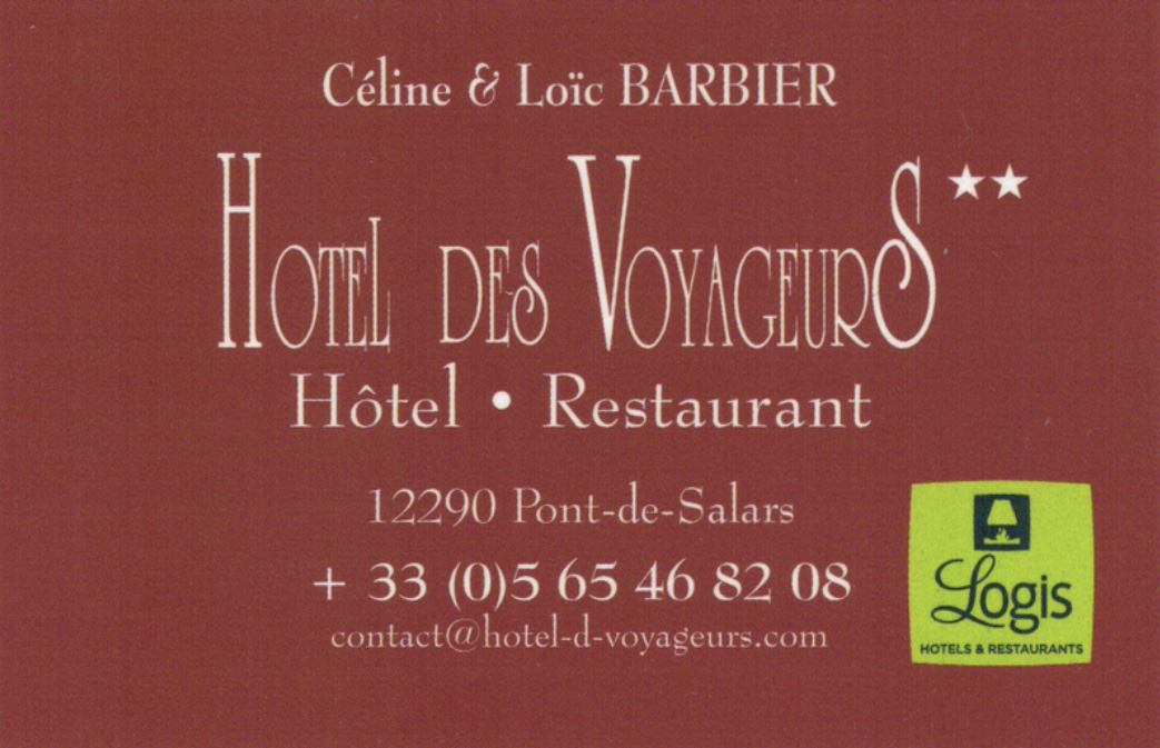 Hôtel des Voyageurs, en plein cœur du village de Pont-de-Salars, vous accueille avec charme et simplicité. À deux pas du lac et des lacs du Lévézou, c’est une adresse idéale pour se relaxer. Vous y trouverez des chambres confortables, une cuisine locale savoureuse, une ambiance conviviale